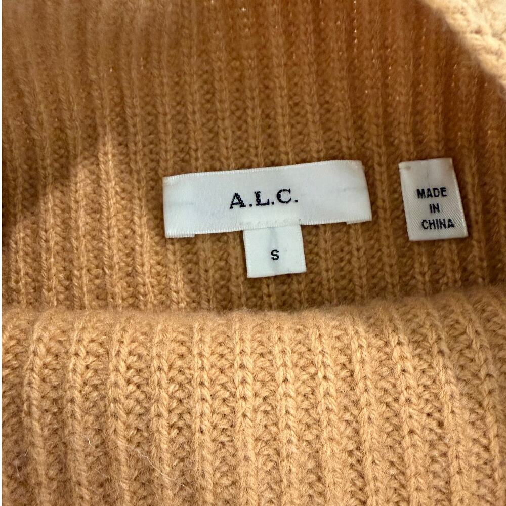 A.L.C. Helena Mock Neck Lambs Wool Cashmere Sweater - Picture 7 of 10